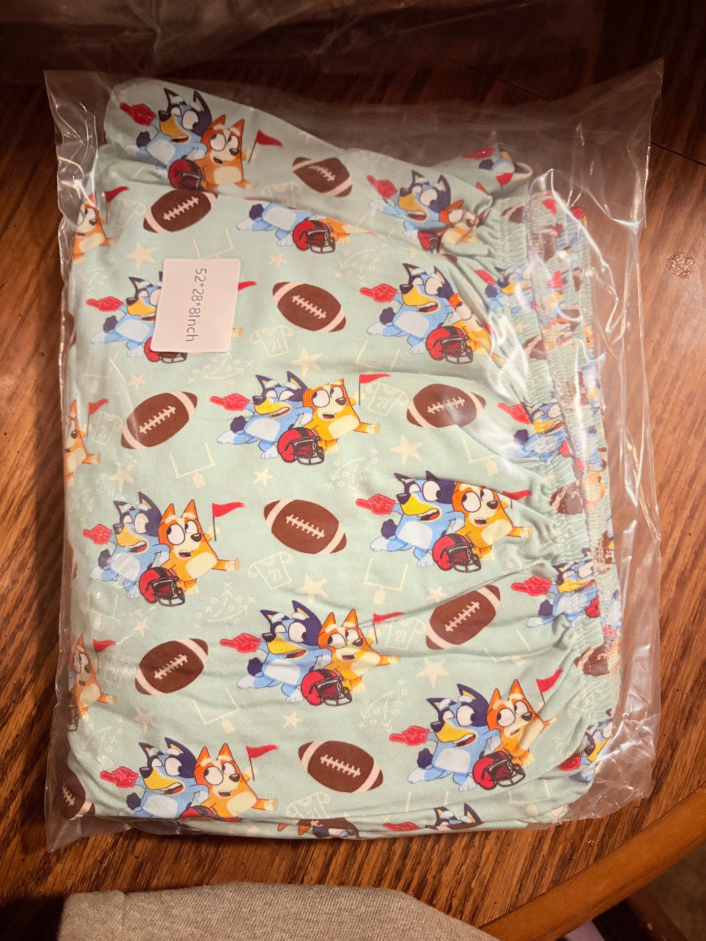 Bamboo bliss blue dog football